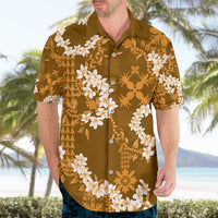 Mokihana Maile and Ilima Leis Hawaiian Shirt Alani Hawaiian Tapa Quilt Pattern - Polynesian Pride