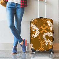 Mokihana Maile and Ilima Leis Luggage Cover Alani Hawaiian Tapa Quilt Pattern - Polynesian Pride