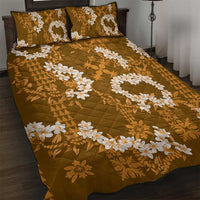Mokihana Maile and Ilima Leis Quilt Bed Set Alani Hawaiian Tapa Quilt Pattern - Polynesian Pride