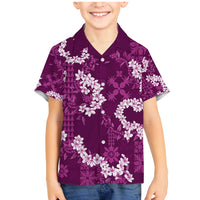 Mokihana Maile and Ilima Leis Family Matching Mermaid Dress and Hawaiian Shirt Akala Hawaiian Tapa Quilt Pattern - Polynesian Pride