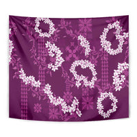 Mokihana Maile and Ilima Leis Tapestry Akala Hawaiian Tapa Quilt Pattern - Polynesian Pride