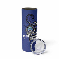 Personalized FSM 1986 Independence Day Skinny Tumbler Polynesian Shark Tattoo Style LT9 - Polynesian Pride