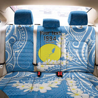 Personalized Palau 1994 Belau Rekid Back Car Seat Cover Polynesian Plumeria Style