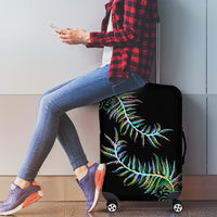New Zealand Luggage Cover Aotearoa Silver Fern Mixed Papua Shell Green Vibe LT9 - Polynesian Pride