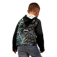 New Zealand Rugby Kid Hoodie NZ Black Fern Champions History With Papua Shell LT9 - Polynesian Pride