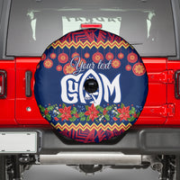 Personalised Guam Christmas Spare Tire Cover Felis Pusgua Santa Beach Polynesian Pattern LT9 - Polynesian Pride