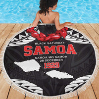 Samoa Black Saturday Beach Blanket Samoa mo Samoa with Black Ula Fala