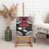 Samoa Black Saturday Canvas Wall Art Samoa mo Samoa with Black Ula Fala LT9 - Polynesian Pride