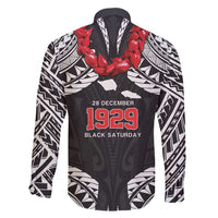 Samoa Black Saturday Family Matching Tank Maxi Dress and Hawaiian Shirt Samoa mo Samoa with Black Ula Fala