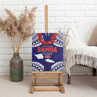 Samoa Black Saturday Canvas Wall Art Samoa mo Samoa with Blue Ula Fala LT9 - Polynesian Pride
