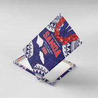 Samoa Black Saturday Canvas Wall Art Samoa mo Samoa with Blue Ula Fala LT9 With Frame Blue - Polynesian Pride