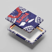 Samoa Black Saturday Canvas Wall Art Samoa mo Samoa with Blue Ula Fala LT9 - Polynesian Pride