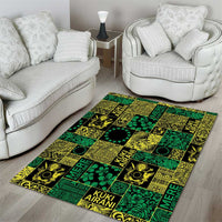 Cook Islands Mere Kiritimiti Area Rug Pacific Patchwork Xmas Vibes - Polynesian Pride
