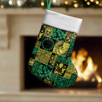 Cook Islands Mere Kiritimiti Christmas Stocking Pacific Patchwork Xmas Vibes - Polynesian Pride