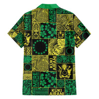 Cook Islands Mere Kiritimiti Family Matching Short Sleeve Bodycon Dress and Hawaiian Shirt Pacific Patchwork Xmas Vibes LT9 - Polynesian Pride