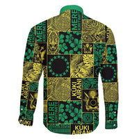 Cook Islands Mere Kiritimiti Family Matching Short Sleeve Bodycon Dress and Hawaiian Shirt Pacific Patchwork Xmas Vibes LT9 - Polynesian Pride