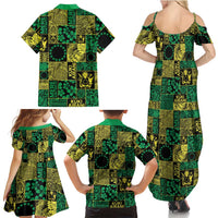 Cook Islands Mere Kiritimiti Family Matching Summer Maxi Dress and Hawaiian Shirt Pacific Patchwork Xmas Vibes LT9 - Polynesian Pride