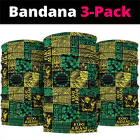 Cook Islands Mere Kiritimiti Neck Gaiter Pacific Patchwork Xmas Vibes - Polynesian Pride