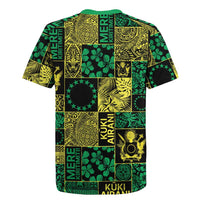 Cook Islands Mere Kiritimiti Rugby Jersey Pacific Patchwork Xmas Vibes LT9 - Polynesian Pride