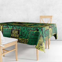 Cook Islands Mere Kiritimiti Tablecloth Pacific Patchwork Xmas Vibes - Polynesian Pride