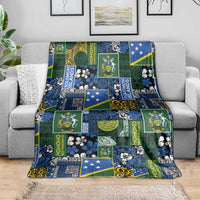 Solomon Islands Meri Kirihimete Blanket Pacific Patchwork Xmas Vibes - Polynesian Pride