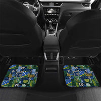 Solomon Islands Meri Kirihimete Car Mats Pacific Patchwork Xmas Vibes - Polynesian Pride