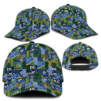Solomon Islands Meri Kirihimete Classic Cap Pacific Patchwork Xmas Vibes LT9 - Polynesian Pride