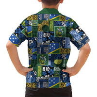 Solomon Islands Meri Kirihimete Family Matching Summer Maxi Dress and Hawaiian Shirt Pacific Patchwork Xmas Vibes LT9 - Polynesian Pride