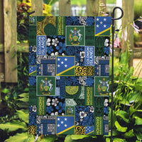 Solomon Islands Meri Kirihimete Garden Flag Pacific Patchwork Xmas Vibes - Polynesian Pride