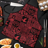 Black Tonga Kilisimasi Fiefia Apron Pacific Patchwork Xmas Vibes - Polynesian Pride