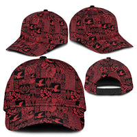 Black Tonga Kilisimasi Fiefia Classic Cap Pacific Patchwork Xmas Vibes - Polynesian Pride