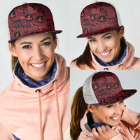 Black Tonga Kilisimasi Fiefia Mesh Trucker Cap Pacific Patchwork Xmas Vibes LT9 - Polynesian Pride