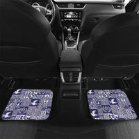Blue Tonga Kilisimasi Fiefia Car Mats Pacific Patchwork Xmas Vibes - Polynesian Pride