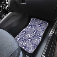 Blue Tonga Kilisimasi Fiefia Car Mats Pacific Patchwork Xmas Vibes - Polynesian Pride