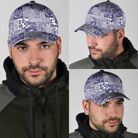 Blue Tonga Kilisimasi Fiefia Classic Cap Pacific Patchwork Xmas Vibes LT9 - Polynesian Pride
