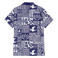 Blue Tonga Kilisimasi Fiefia Hawaiian Shirt Pacific Patchwork Xmas Vibes - Polynesian Pride