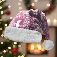 Pink Tonga Kilisimasi Fiefia Christmas Santa Hat Pacific Patchwork Xmas Vibes - Polynesian Pride
