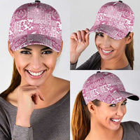 Pink Tonga Kilisimasi Fiefia Classic Cap Pacific Patchwork Xmas Vibes LT9 - Polynesian Pride