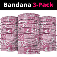 Pink Tonga Kilisimasi Fiefia Neck Gaiter Pacific Patchwork Xmas Vibes - Polynesian Pride