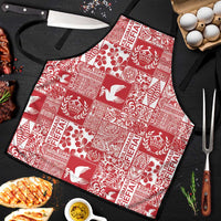 Red Tonga Kilisimasi Fiefia Apron Pacific Patchwork Xmas Vibes - Polynesian Pride