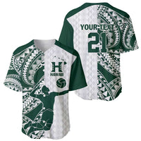 Polynesian Hawaii Volleyball Custom Baseball Jersey Kakau with Sport Style