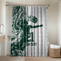 Polynesian Hawaii Volleyball Custom Bathroom Set Kakau with Sport Style - Polynesian Pride
