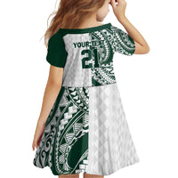 Polynesian Hawaii Volleyball Custom Family Matching Mermaid Dress and Hawaiian Shirt Kakau with Sport Style