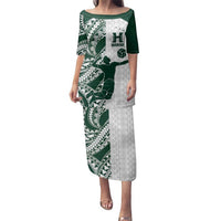 Polynesian Hawaii Volleyball Custom Family Matching Puletasi and Hawaiian Shirt Kakau with Sport Style