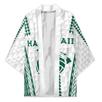 Polynesian Hawaii Volleyball Custom Kimono White Kakau with Map Motif - Polynesian Pride