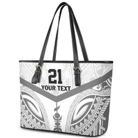 New Caledonia Football Custom Leather Tote Bag Go Champions Les Cagous