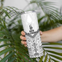 New Caledonia Football Custom Skinny Tumbler Go Champions Les Cagous LT9 - Polynesian Pride