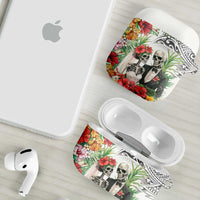 Skeleton Love for Valentine’s Day AirPods Case Polynesian Tribal Love Forever - Polynesian Pride