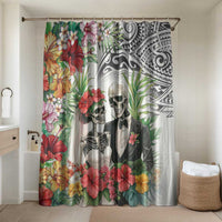 Skeleton Love for Valentine’s Day Bathroom Set Polynesian Tribal Love Forever - Polynesian Pride