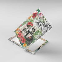 Skeleton Love for Valentine’s Day Canvas Wall Art Polynesian Tribal Love Forever